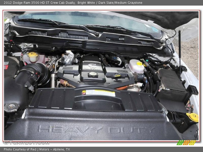 Bright White / Dark Slate/Medium Graystone 2012 Dodge Ram 3500 HD ST Crew Cab Dually