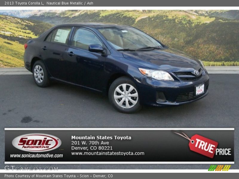 Nautical Blue Metallic / Ash 2013 Toyota Corolla L