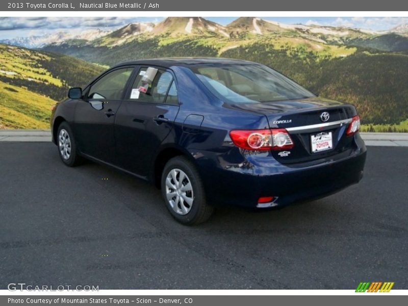 Nautical Blue Metallic / Ash 2013 Toyota Corolla L