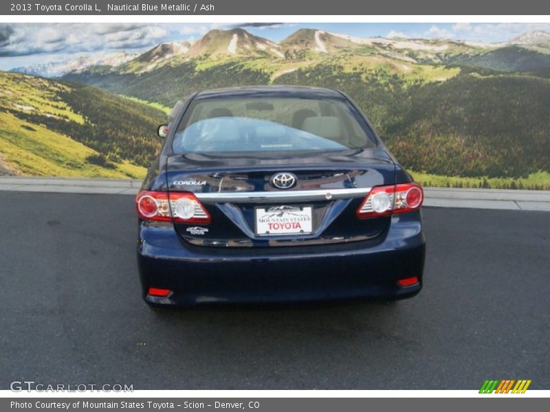 Nautical Blue Metallic / Ash 2013 Toyota Corolla L