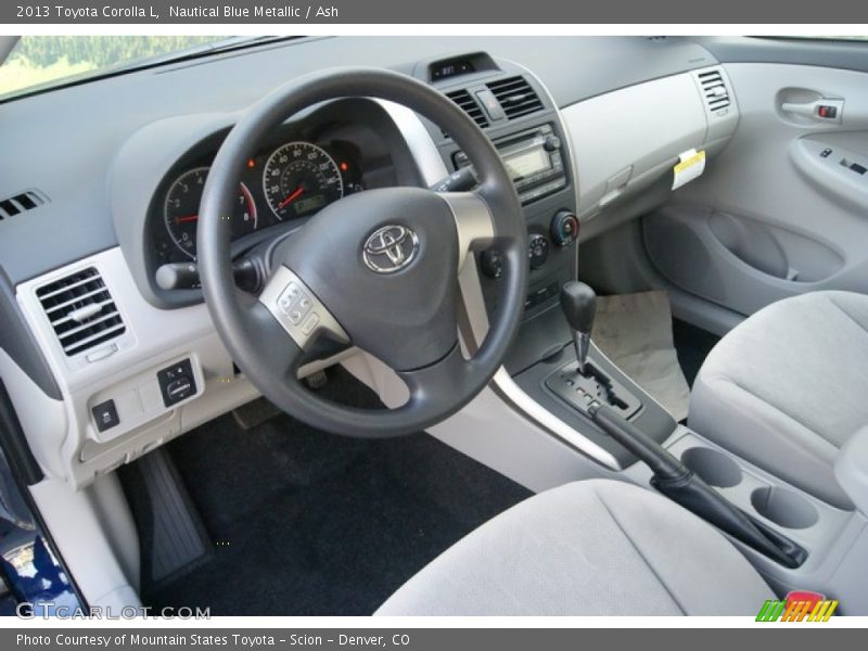  2013 Corolla L Ash Interior