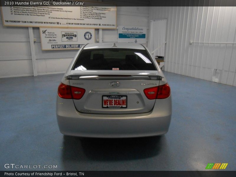 Quicksilver / Gray 2010 Hyundai Elantra GLS