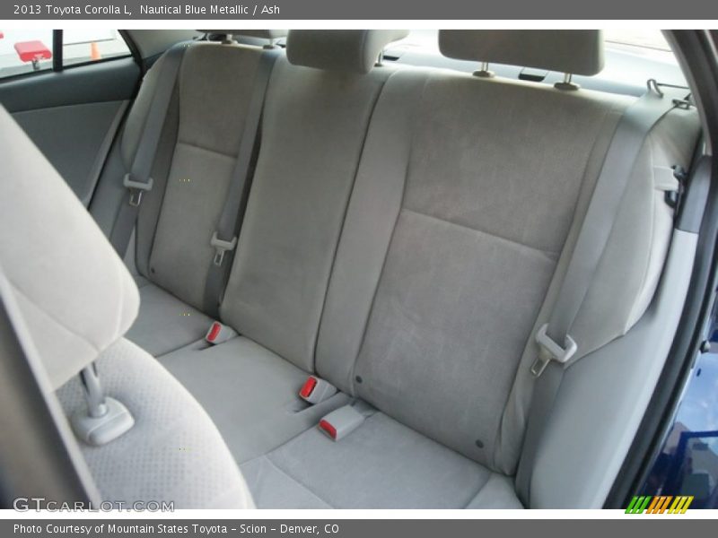 Rear Seat of 2013 Corolla L