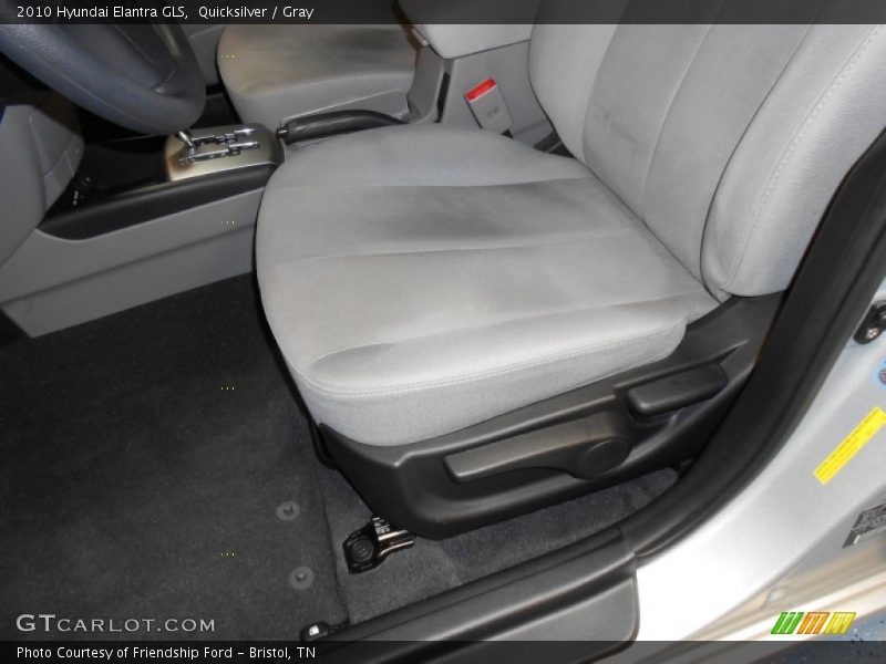 Quicksilver / Gray 2010 Hyundai Elantra GLS
