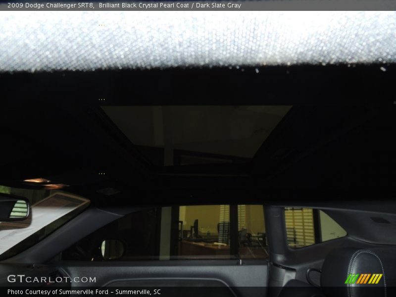 Brilliant Black Crystal Pearl Coat / Dark Slate Gray 2009 Dodge Challenger SRT8