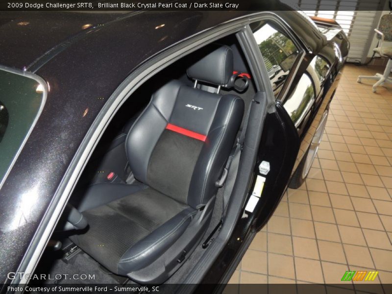 Brilliant Black Crystal Pearl Coat / Dark Slate Gray 2009 Dodge Challenger SRT8