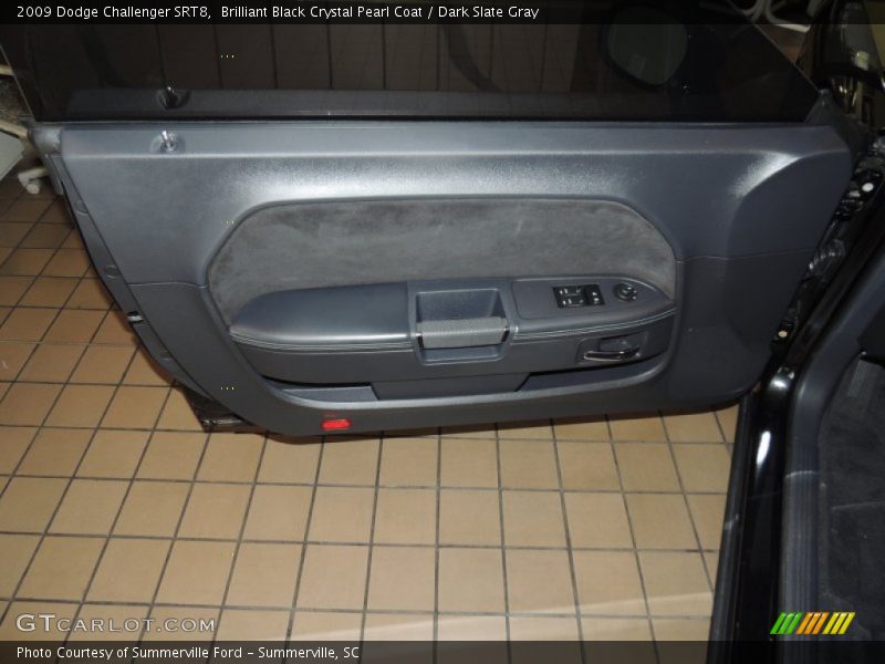 Brilliant Black Crystal Pearl Coat / Dark Slate Gray 2009 Dodge Challenger SRT8
