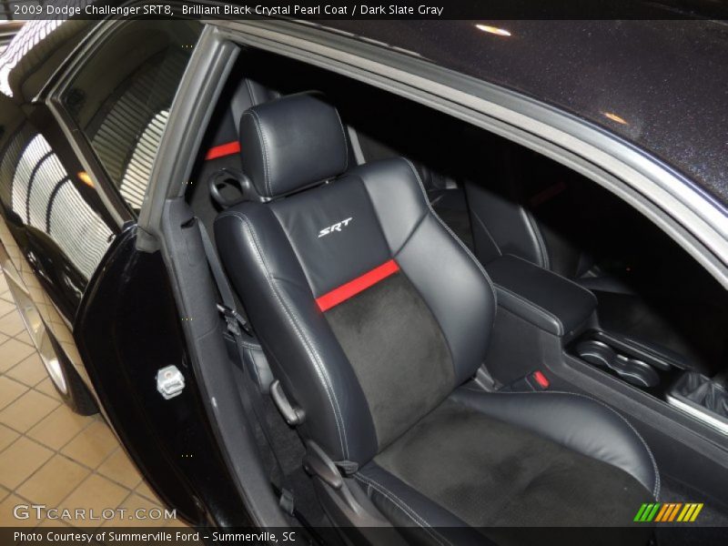 Brilliant Black Crystal Pearl Coat / Dark Slate Gray 2009 Dodge Challenger SRT8