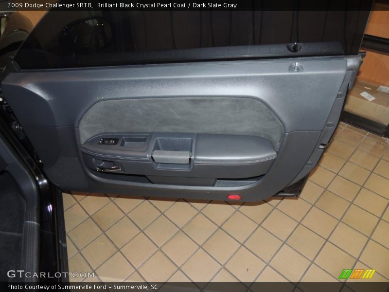 Brilliant Black Crystal Pearl Coat / Dark Slate Gray 2009 Dodge Challenger SRT8