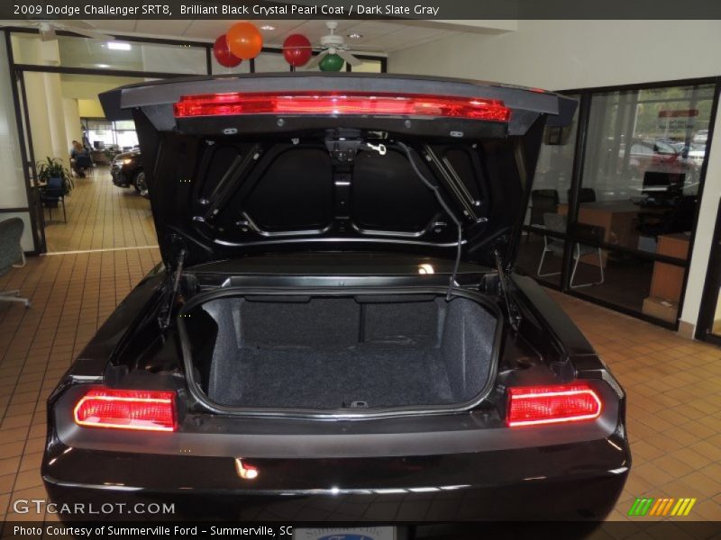 Brilliant Black Crystal Pearl Coat / Dark Slate Gray 2009 Dodge Challenger SRT8