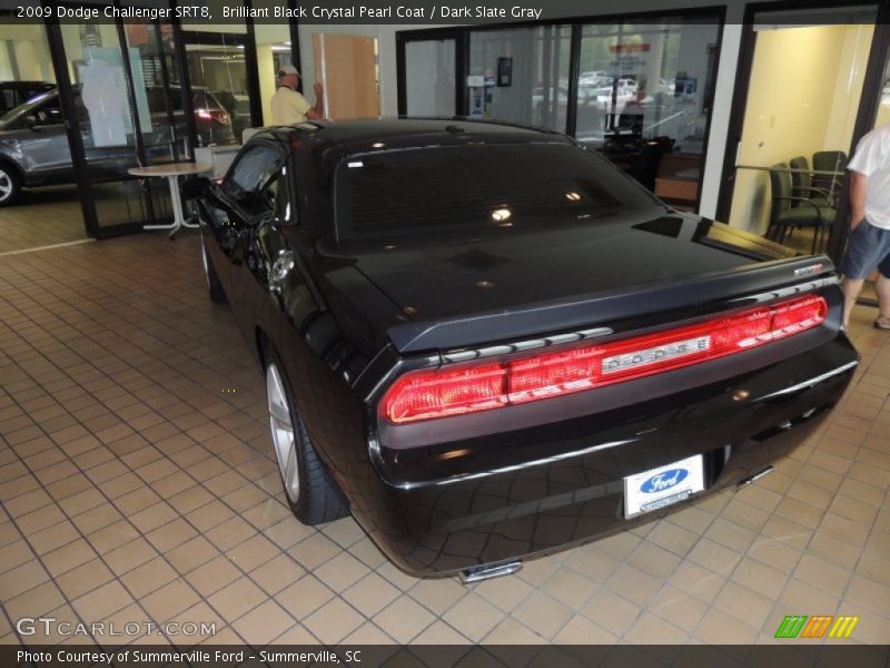 Brilliant Black Crystal Pearl Coat / Dark Slate Gray 2009 Dodge Challenger SRT8
