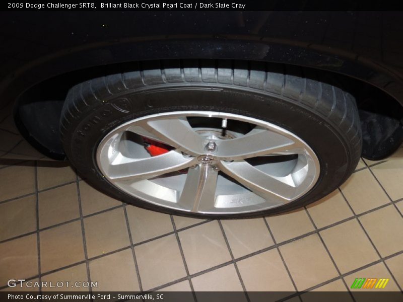Brilliant Black Crystal Pearl Coat / Dark Slate Gray 2009 Dodge Challenger SRT8