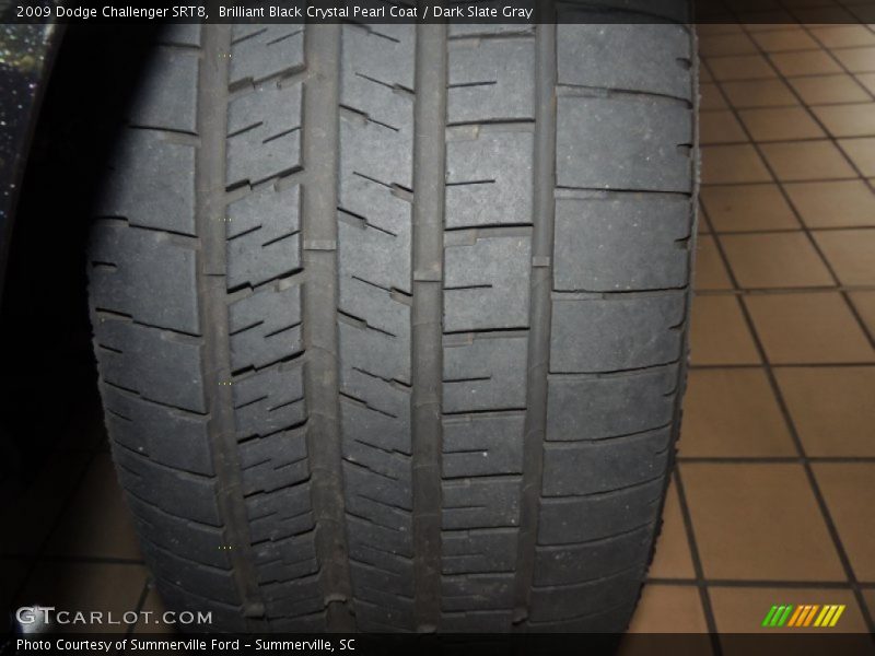 Brilliant Black Crystal Pearl Coat / Dark Slate Gray 2009 Dodge Challenger SRT8