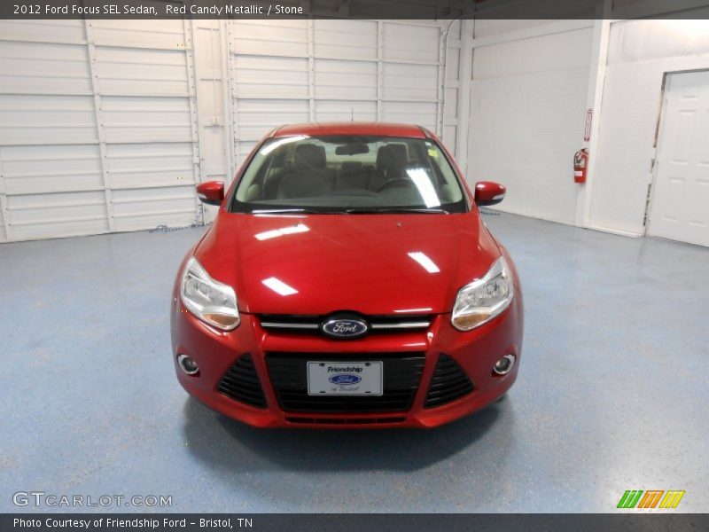 Red Candy Metallic / Stone 2012 Ford Focus SEL Sedan