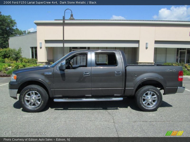 Dark Stone Metallic / Black 2006 Ford F150 Lariat SuperCrew 4x4