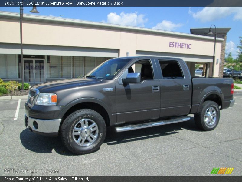 Dark Stone Metallic / Black 2006 Ford F150 Lariat SuperCrew 4x4