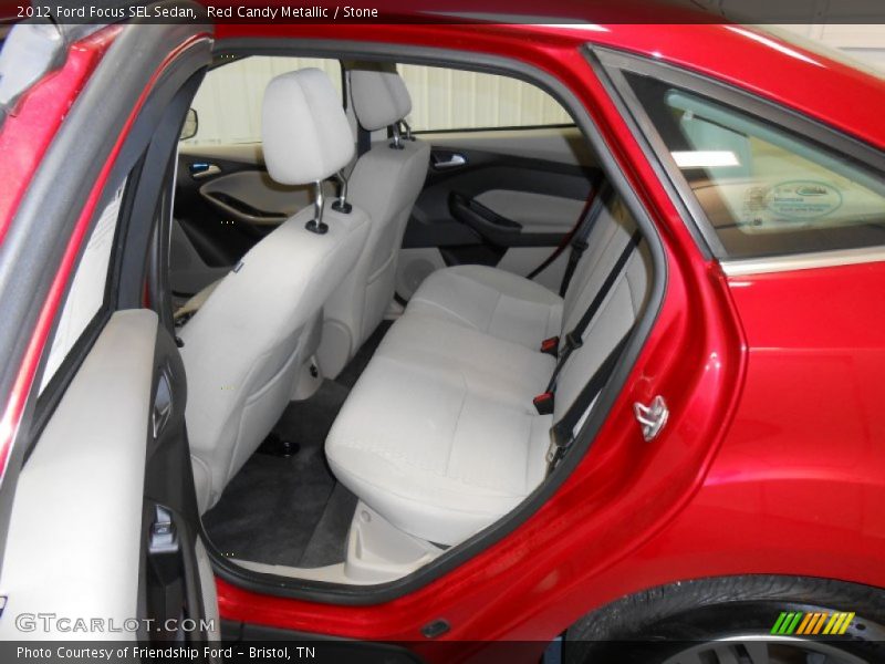 Red Candy Metallic / Stone 2012 Ford Focus SEL Sedan