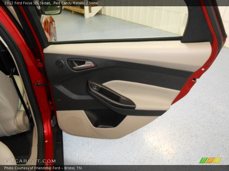 Red Candy Metallic / Stone 2012 Ford Focus SEL Sedan