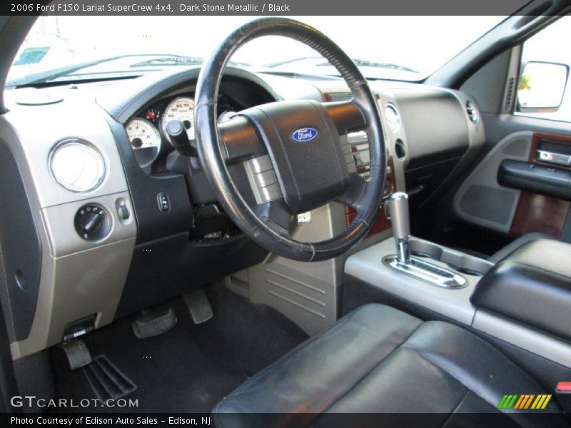 Dark Stone Metallic / Black 2006 Ford F150 Lariat SuperCrew 4x4