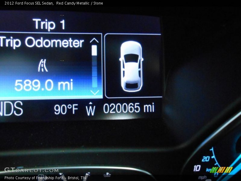 Red Candy Metallic / Stone 2012 Ford Focus SEL Sedan