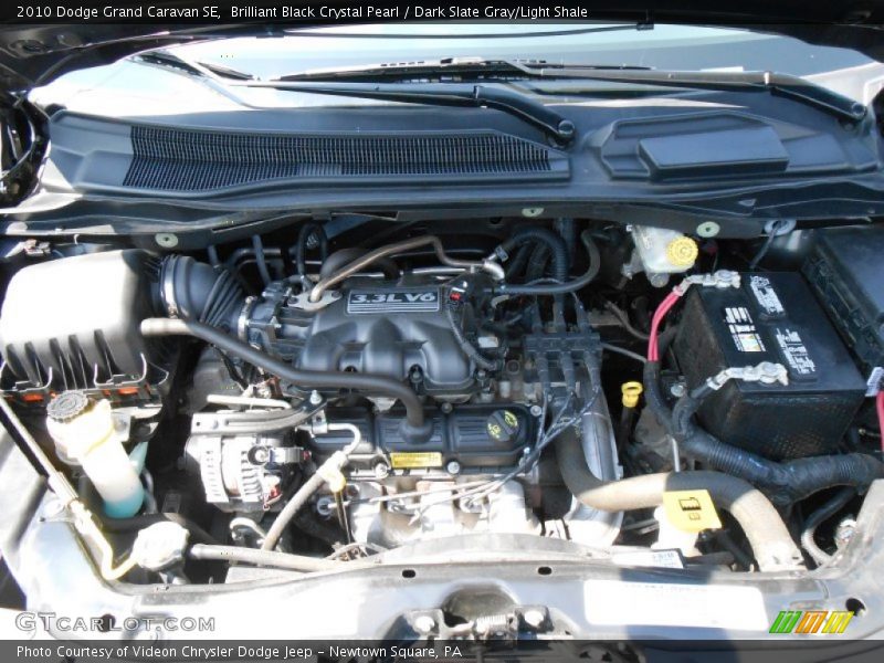 Brilliant Black Crystal Pearl / Dark Slate Gray/Light Shale 2010 Dodge Grand Caravan SE