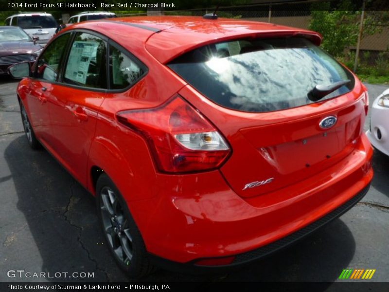 Race Red / Charcoal Black 2014 Ford Focus SE Hatchback