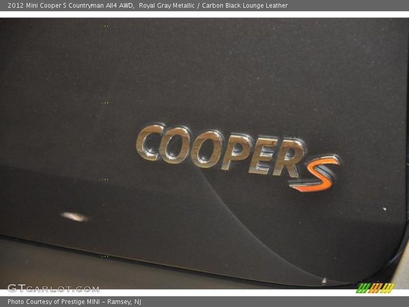 Royal Gray Metallic / Carbon Black Lounge Leather 2012 Mini Cooper S Countryman All4 AWD