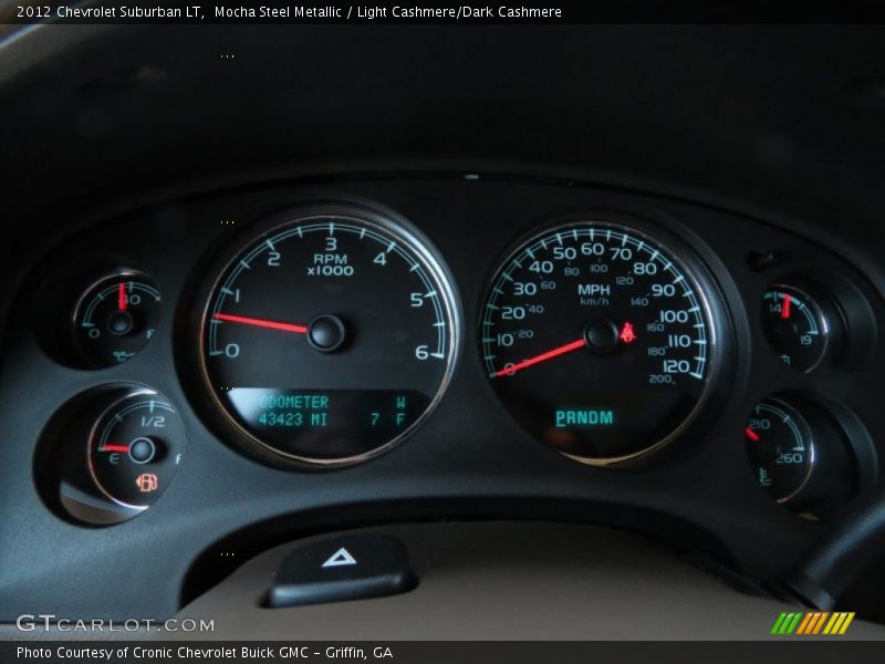 Mocha Steel Metallic / Light Cashmere/Dark Cashmere 2012 Chevrolet Suburban LT