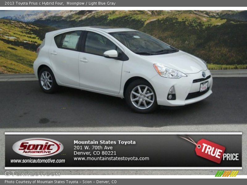 Moonglow / Light Blue Gray 2013 Toyota Prius c Hybrid Four
