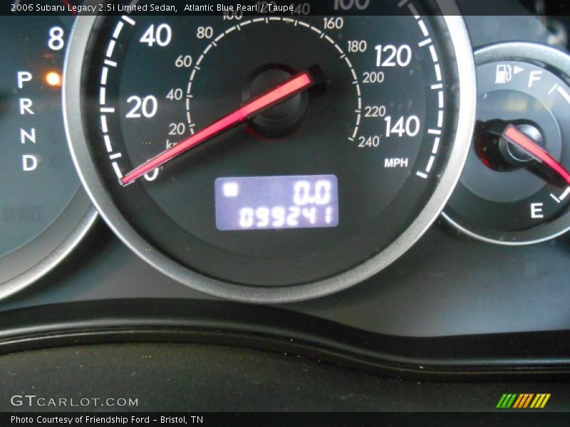 Atlantic Blue Pearl / Taupe 2006 Subaru Legacy 2.5i Limited Sedan