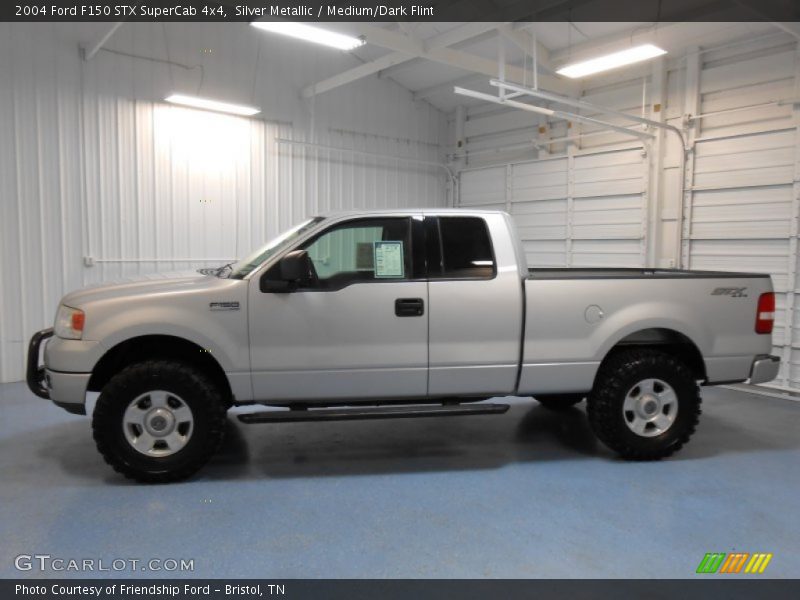 Silver Metallic / Medium/Dark Flint 2004 Ford F150 STX SuperCab 4x4
