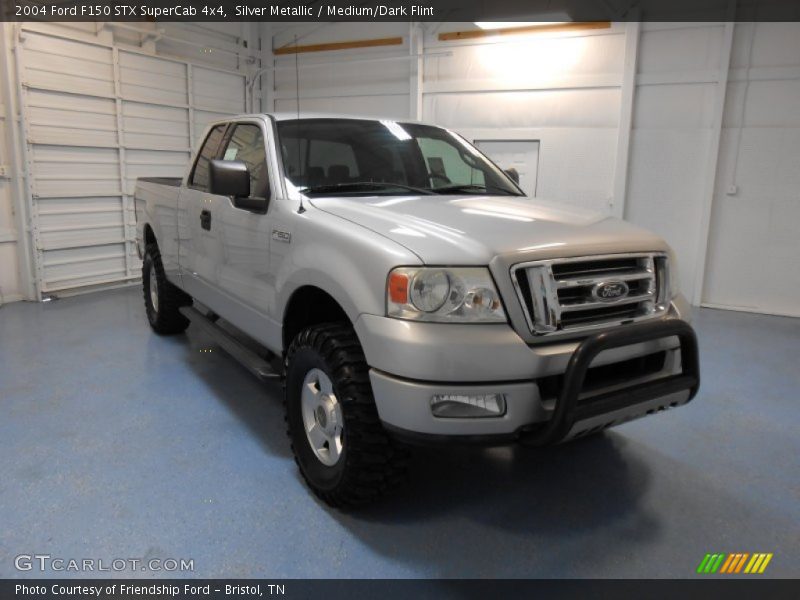 Silver Metallic / Medium/Dark Flint 2004 Ford F150 STX SuperCab 4x4