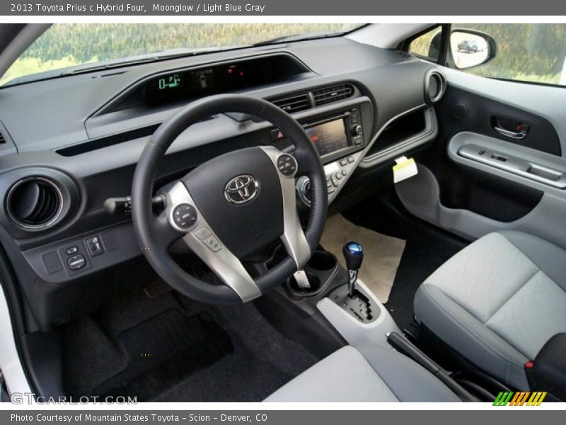 Moonglow / Light Blue Gray 2013 Toyota Prius c Hybrid Four