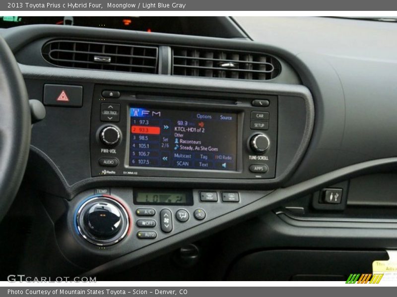 Moonglow / Light Blue Gray 2013 Toyota Prius c Hybrid Four