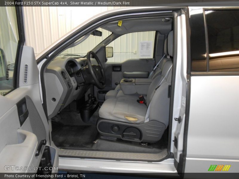 Silver Metallic / Medium/Dark Flint 2004 Ford F150 STX SuperCab 4x4