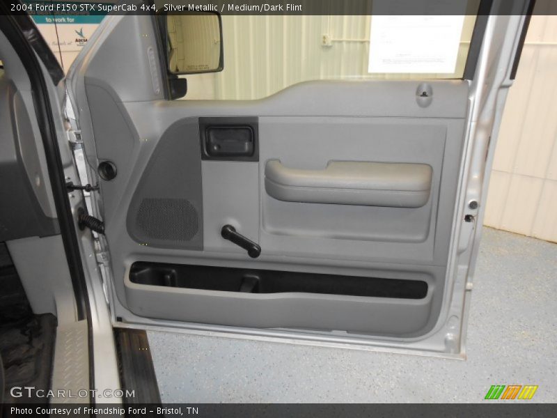 Silver Metallic / Medium/Dark Flint 2004 Ford F150 STX SuperCab 4x4