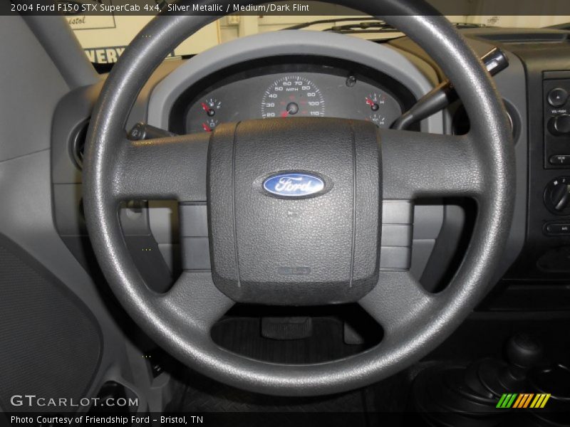 Silver Metallic / Medium/Dark Flint 2004 Ford F150 STX SuperCab 4x4