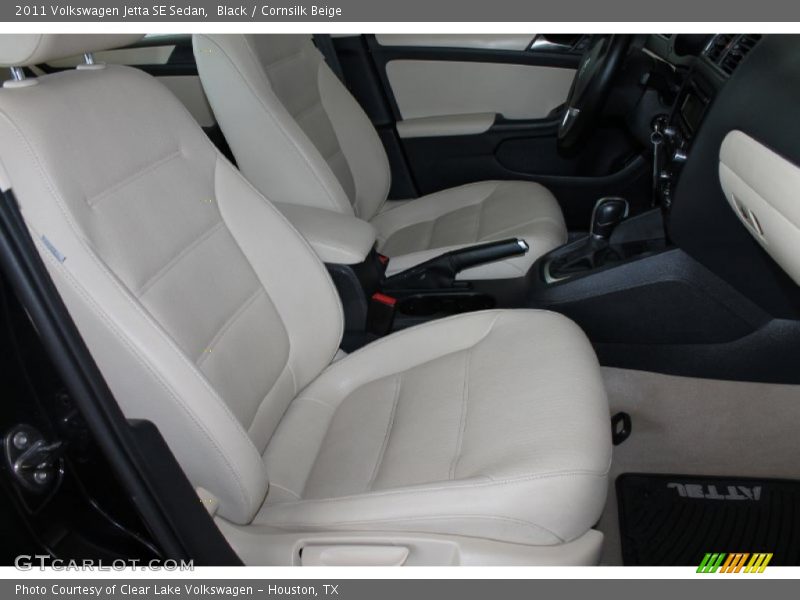 Black / Cornsilk Beige 2011 Volkswagen Jetta SE Sedan