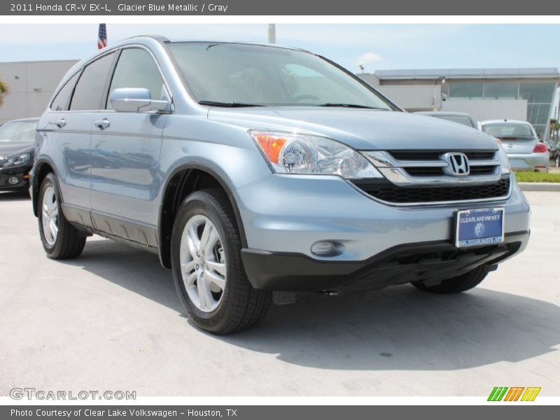 Glacier Blue Metallic / Gray 2011 Honda CR-V EX-L