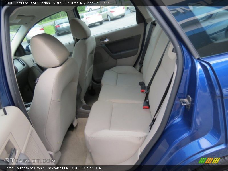 Vista Blue Metallic / Medium Stone 2008 Ford Focus SES Sedan