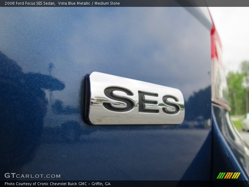 Vista Blue Metallic / Medium Stone 2008 Ford Focus SES Sedan