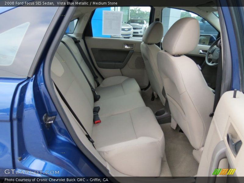 Vista Blue Metallic / Medium Stone 2008 Ford Focus SES Sedan