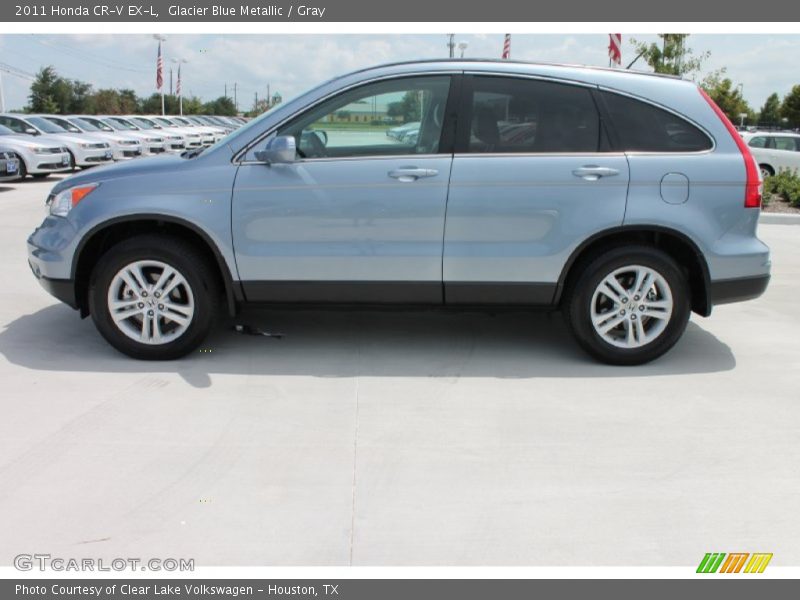Glacier Blue Metallic / Gray 2011 Honda CR-V EX-L