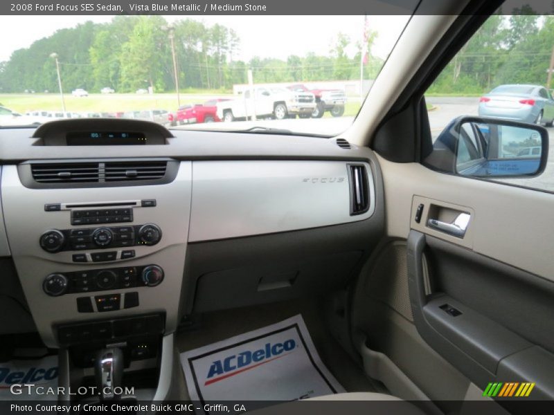 Vista Blue Metallic / Medium Stone 2008 Ford Focus SES Sedan