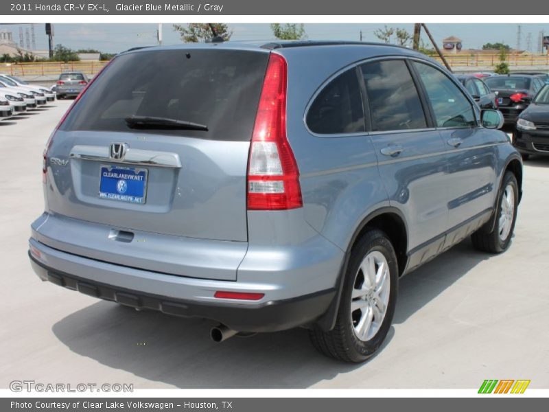 Glacier Blue Metallic / Gray 2011 Honda CR-V EX-L