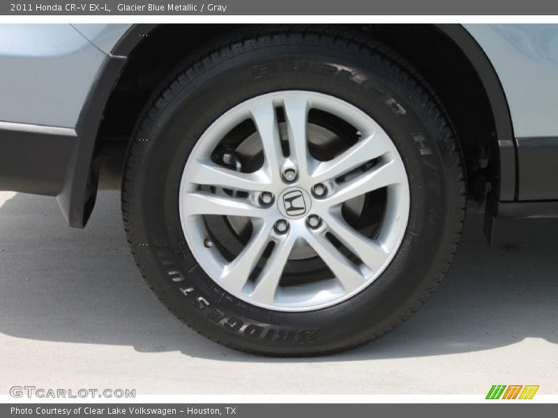 Glacier Blue Metallic / Gray 2011 Honda CR-V EX-L