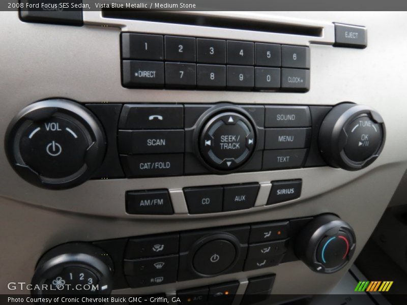 Vista Blue Metallic / Medium Stone 2008 Ford Focus SES Sedan