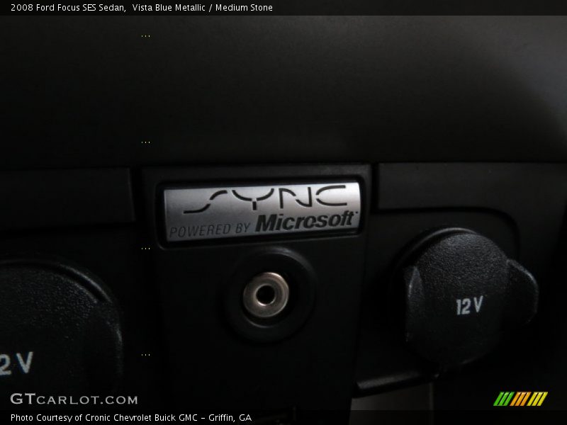 Vista Blue Metallic / Medium Stone 2008 Ford Focus SES Sedan