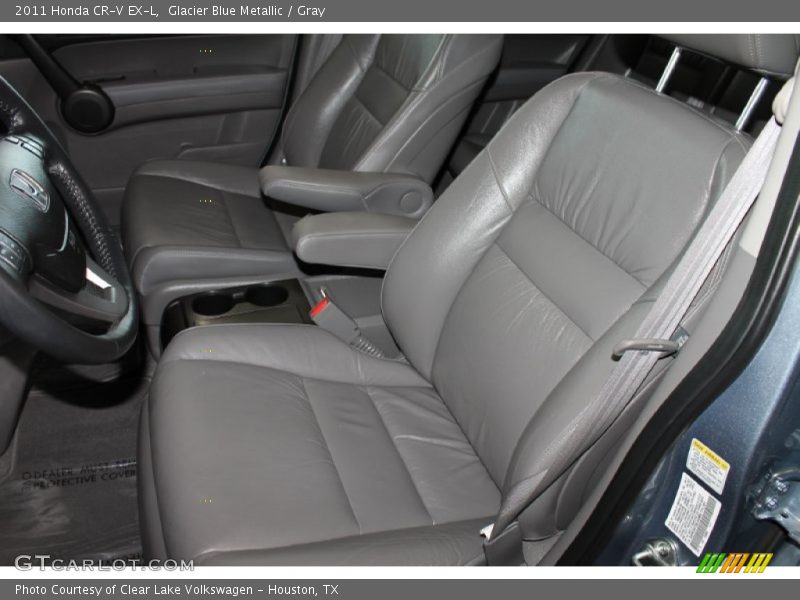 Glacier Blue Metallic / Gray 2011 Honda CR-V EX-L