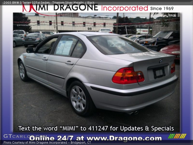Titanium Silver Metallic / Black 2003 BMW 3 Series 325xi Sedan